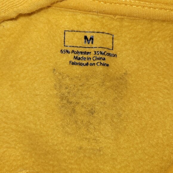 Protect Ya Neck Records Wutang Clan Yellow Sweatshirt Hip Hop Rap Mens Medium - Picture 3 of 3